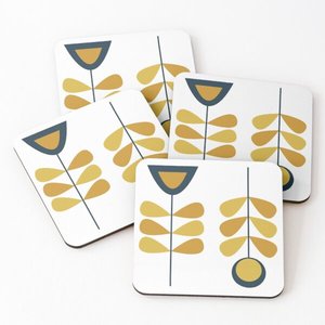 Ensemble de sous-verres de renard en bois personnalisés imprimés animaux des bois rustiques en bois thé sculpté à la main café - Product Image 2