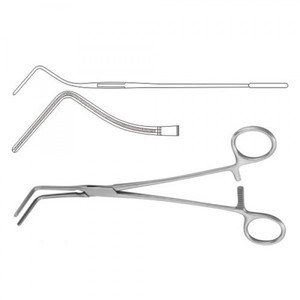 Pinza Bronquial Lees, Juego de Instrumentos Quirúrgicos Torácicos, Pinza para Cirugía Pulmonar, Acero Inoxidable de Grado Médico, Reutilizable, Uso Manual, CE - Product Image 1