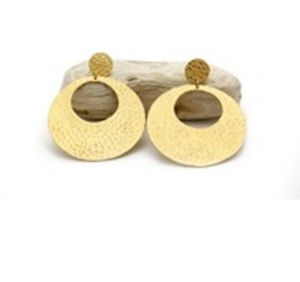 มาใหม่ห้อยอัญมณี925เงินสเตอร์ลิงรอบรูปร่างต่างหู - Product Image 1