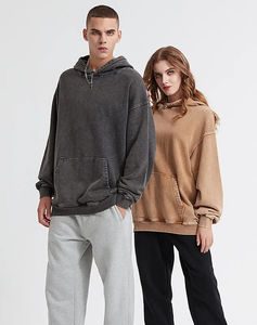 Sudadera con Capucha Extra Grande de Algodón 100% de 420 g/m², Estilo Urbano Personalizado para Hombre - Product Image 5