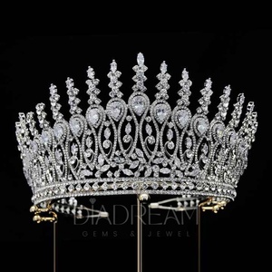 มงกุฎเจ้าสาวสไตล์ฮิปฮอปมงกุฎเงิน925มงกุฎเจ้าหญิงเพชรโมอิสซาไนท์หรูหราสำหรับงานแต่งงานครบรอบงานหมั้น - Product Image 2