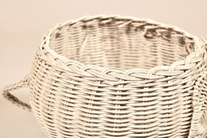 Jardinière éléphant en osier blanc, faite à la main, écologique, paniers de rangement en rotin naturel, multifonction moderne, Artex Green Earth Made - Product Image 5