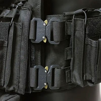 Protection Corporelle Extérieure Camouflage Gilet Molle de Sécurité Gilet Tactique Porte-Plaque Balistique Gilet Lesté Réglable