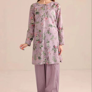 จิลานี เอ็กซ์พอร์เตอร์ ชุดสلوار คามีซลำลองสำหรับผู้หญิง ปี 2026 พิมพ์ลายตามสั่ง แห้งเร็ว ใส่ได้ทุกฤดู ผลิตในโรงงานอินเดีย/ปากีสถาน - Product Image 1
