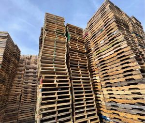 Palette EPAL en bois de pin industriel à double face de type Euro, 4 voies, 120x80cm - Product Image 1