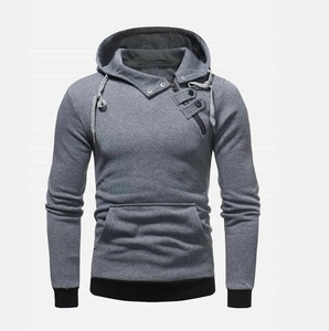 Sudadera con capucha lisa de manga raglán para hombre - Product Image 3