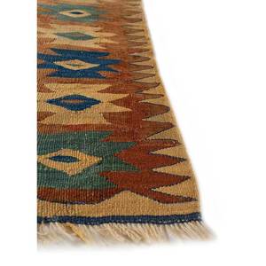 Alfombra de Yute Geométrica Azul Nayaab, Alfombra Grande de Lana de 9x12 para el Hogar, para la Entrada, Junto a la Cama o el Pasillo - Modelo Paem-827 - Product Image 4