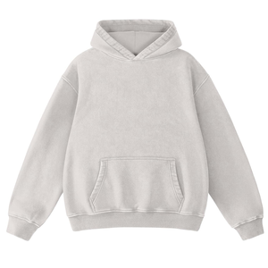 Sudaderas con capucha holgadas de gran tamaño de algodón 100% para hombre, Jersey lavado ácido bordado liso teñido, colección de invierno al mejor precio - Product Image 1