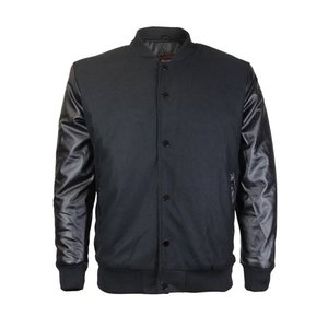 แจ็คเก็ตเบสบอลเลตเทอร์แมนกระดุมสแน็ปคลาสสิกสำหรับผู้ชาย - Product Image 1