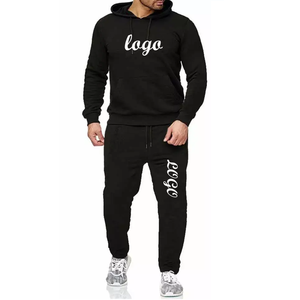 Survêtement de sport pour homme avec capuche d'hiver, logo personnalisé, jogging, sweat-shirt, polaire coupe-vent - Product Image 1