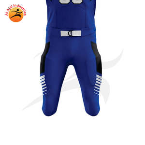 Uniforme de rugby respirant noir de haute qualité maillot de football américain surdimensionné avec point brodé Stock de taille plus - Product Image 5