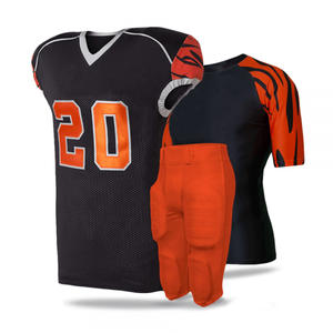 Uniforme de football américain avec deux conceptions personnalisées distinctes, tissu léger durable, coutures renforcées et évacuation de l'humidité - Product Image 3