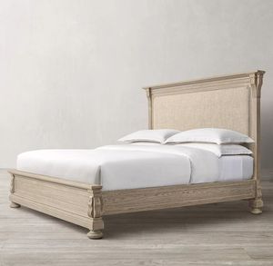 French Style Antique Bedroom Furniture king <b>Queen</b> <b>Size</b> Adult Wooden Double Oak Wood <b>Beds</b> - Product Image 2