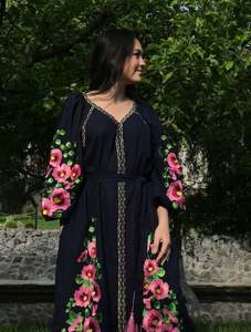 เดรสแขนทรัมเป็ตเอวสูงของผู้หญิงชุดเดรสแขนยาวแบบลำลอง - Product Image 6