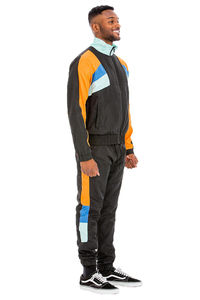 Ropa personalizada para hombre, chándal con cremallera y logotipo estampado, conjuntos de dos piezas, ropa de calle, chándal cortavientos para hombre, conjunto de chaqueta y pantalones cortos para hombre - Product Image 3