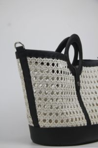 Bolso de Mano de Verano Ecológico de Vietnam, Nuevo Estilo Moderno, Ratán PP, Dos Asas/Correas, Panelado, Regalo para Mujer, Compras - Product Image 3
