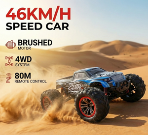 HOSHI N516 <span class=keywords><strong>Auto</strong></span> <span class=keywords><strong>da</strong></span> <span class=keywords><strong>Corsa</strong></span> RC 1/10 4WD Fuoristrada Monster Truck ad Alta Velocità Veicolo Elettrico con 2 Batterie e Luci LED Modello Hobby Grade RTR - Product Image 1