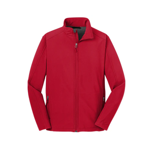 Veste softshell personnalisée pour hommes pour le travail en plein air respirant imperméable polyester motif solide style décontracté fermeture éclair pour le printemps - Product Image 5