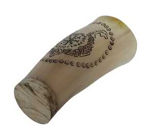 Handcrafted Viking Drinking Horn the Ultimate Custom Vessel for Enjoying Mead Ale and Epic Feasts - Product Image 5