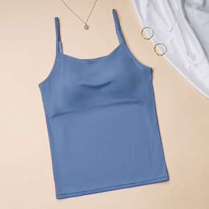 Camisetas sin mangas de algodón para mujer al por mayor, camisetas sin mangas informales de verano para mujer - Product Image 2