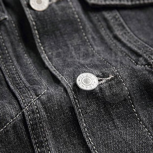 Chaqueta vaquera ajustada de fabricación profesional para hombre, ropa informal para uso en exteriores, chaqueta vaquera para hombre con personalización - Product Image 4