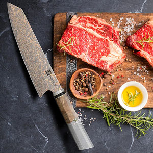 Nuevo diseño, cuchillo de chef japonés VG10 de 8 pulgadas, de alta calidad, con 33 capas de cobre y acero damasco, con mango de resina. - Product Image 3