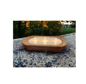 ถาดไม้ใส่แป้งสำหรับใส่เทียนทรงสี่เหลี่ยมสำหรับเทียนหอมรูปทรงกลมเป็นมิตรกับสิ่งแวดล้อม - Product Image 1