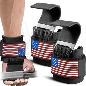 Weightlifting Hook <b>Straps</b> For Men And Women <b>Gym</b> Workout Gear Comfort Fit Weightlifting Hooks For Pull-Ups - Product Image 1