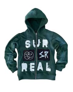 Sweat à capuche court vintage pour hommes Patch de broderie personnalisé Sun Faded avec fermeture éclair Stone Acid Wash Distressed Style Winter 2025 - Product Image 6