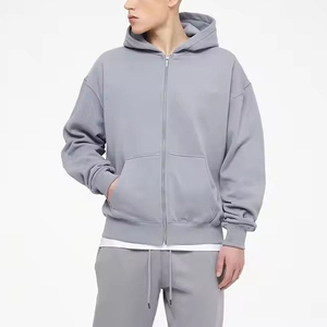 Sudaderas con Cremallera de Suministro Directo de Fábrica, Sudaderas con Cremallera para Hombre con Logotipo Personalizado, Sudaderas con Cremallera de Color Sólido para Hombre - Product Image 5