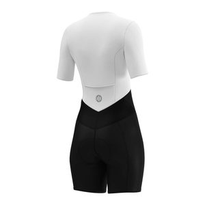 Traje de Triatlón para Mujer, Negro y Blanco, Spandex/Nailon, Transpirable, Ligero y de Secado Rápido - Product Image 2