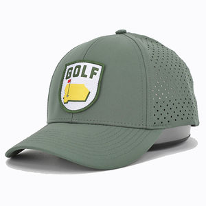 Casquette de baseball de golf personnalisée à 6 panneaux en polyester à séchage rapide pour hommes, sport en plein air, meilleure performance - Product Image 6