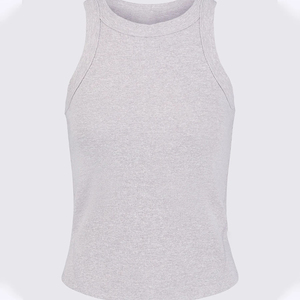 Wholesale Women's Premium 100% Cotton Sporty Summer Fitness Tank Top-Breathable Quick Dry Eco-Friendly Knitted Gym Workout Wear - Product Image 1