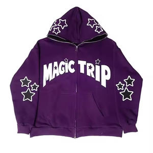 เสื้อฮู้ดผ้าคอตตอนรุ่น100% สำหรับผู้ชายเสื้อฮู้ดผ้าฟลีซพิมพ์ลายพัฟสำหรับฤดูหนาวโลโก้ออกแบบได้ตามต้องการสไตล์สตรีทแวร์เนื้อแข็ง - Product Image 6