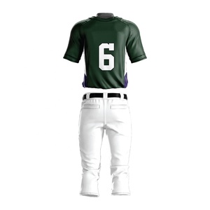 Uniforme de baseball d'été personnalisé de haute qualité, unisexe, adultes, nouveau design, taille plus, ensemble respirant, séchage rapide, 100% polyester, vente en gros - Product Image 4