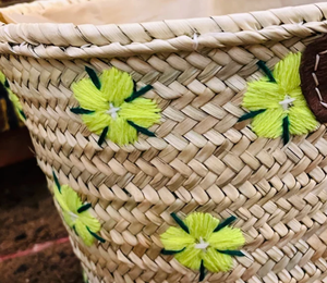 Sac en paille fait main, panier français fait main, panier marocain - Product Image 2