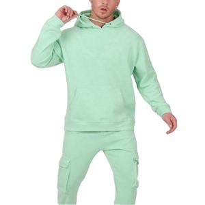 Customization Men's Streetwear Hoodie Custom Logo 100%Cotton Comfortable Heavyweight Pullover TrackSuit For Men - Product Image 1