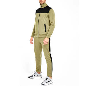 Venta al por mayor de ropa deportiva para hombre de buena calidad OEM personalizado gimnasio chándal de poliéster a rayas para hombre chándal - Product Image 2