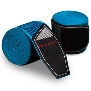 Envolturas de mano de boxeo de alta calidad hechas a medida vendajes de mano rápidos elásticos con impresión de logotipo personalizado - Product Image 1