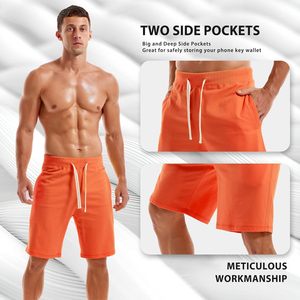 Pantalones Cortos Clásicos para Hombre, 100% Algodón, Sólidos, Ligeros, Elásticos, de Secado Rápido, Transpirables, para Uso Diario Activo, Listos para Actividades al Aire Libre - Product Image 3