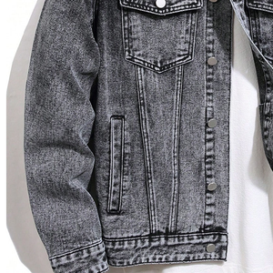 Vestes en jean pour hommes couleur personnalisée Vestes en jean pour hommes de haute qualité Vestes en jean confortables pour hommes - Product Image 6