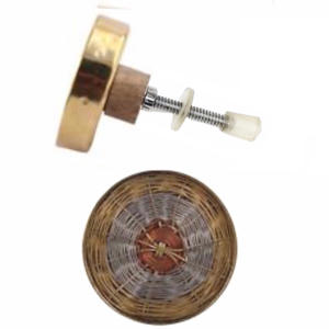 Poignées de tiroir et de placard en fil métallique tressé, design moderne fait main, perles décoratives HBRMW 136 pour armoires de cuisine, salle de bain et salon - Product Image 2