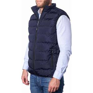 Vestes gilet couleur bleu marine pour hommes vêtements fermeture éclair High Street Polyester veste imperméable sans manches au prix de gros - Product Image 2