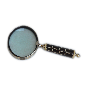 Customized Private Label Hot Sales Handle Vintage Metal Handheld <b>Magnifying</b> Stand for Map Reading <b>Magnifier</b> <b>Glass</b> - Product Image 2