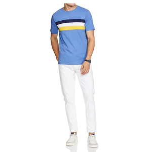 T-shirt uni 100% coton T-shirt de base en jersey doux en gros en vrac Fournisseur OEM ODM Hommes Femmes T-shirt à col rond classique - Product Image 4