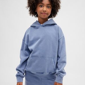 Sudaderas con Capucha de Color Sólido para Niñas, Logotipo Personalizado, Sudadera Lisa con Capucha, Sudadera Cómoda para Niños, Invierno, Venta al Por Mayor - Product Image 5