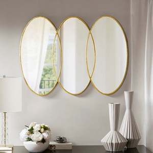 Espejo de Pared <span class=keywords><strong>Eclipse</strong></span> Gold Trio, Espejo de Maquillaje para Baño, Decoración para Sala de Estar, 30 x 40 Pulgadas - Product Image 2