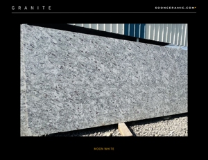 Unique Design Eco-Friendly Natural <b>Stone</b> Moon White Flamed Big Slab Granite with Modern Design for Walls and Flooring in Homes - Product Image 2