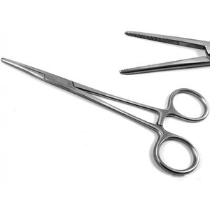Soporte de aguja hemostática quirúrgica, pinzas de acero inoxidable para cirugía de Hospital, soporte de aguja TC recta, instrumentos - Product Image 6