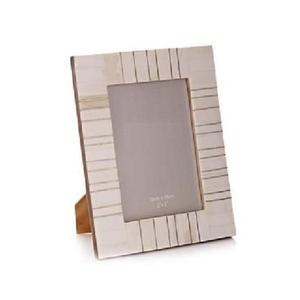 Cadre photo en résine avec incrustation de motifs carrés en os, décoration moderne pour la maison, écologique, durable, léger, art mural - Product Image 6